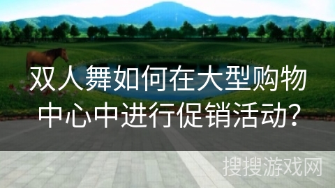 双人舞如何在大型购物中心中进行促销活动？
