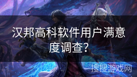 汉邦高科软件用户满意度调查？