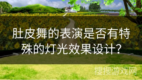 肚皮舞的表演是否有特殊的灯光效果设计？