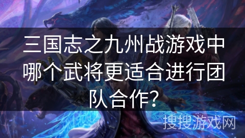三国志之九州战游戏中哪个武将更适合进行团队合作？