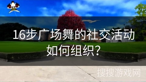 16步广场舞的社交活动如何组织？