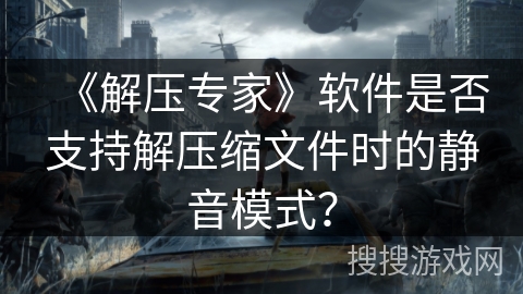 《解压专家》软件是否支持解压缩文件时的静音模式？