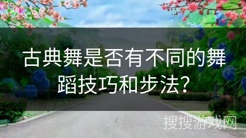 古典舞是否有不同的舞蹈技巧和步法？