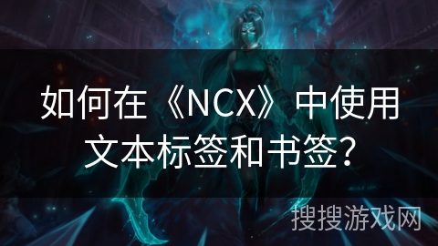 如何在《NCX》中使用文本标签和书签？