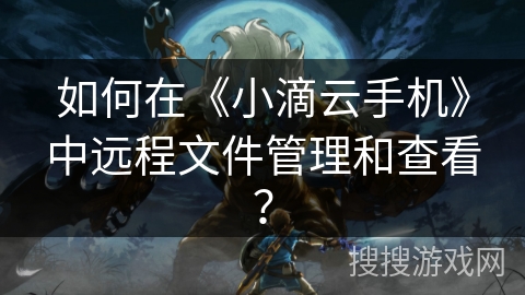 如何在《小滴云手机》中远程文件管理和查看？