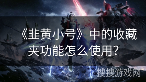 《韭黄小号》中的收藏夹功能怎么使用？
