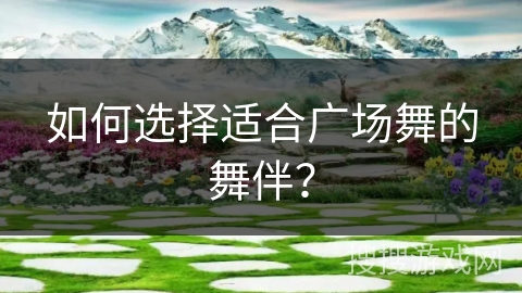 如何选择适合广场舞的舞伴？
