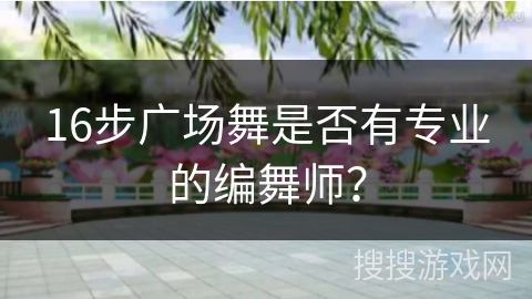16步广场舞是否有专业的编舞师？