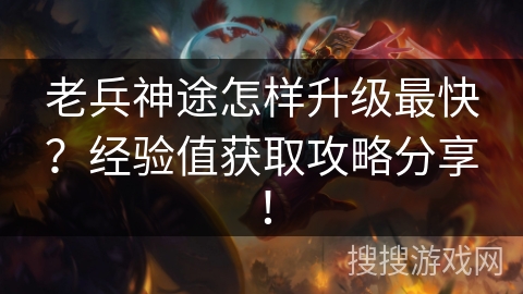 老兵神途怎样升级最快？经验值获取攻略分享！