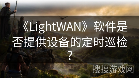 《LightWAN》软件是否提供设备的定时巡检？