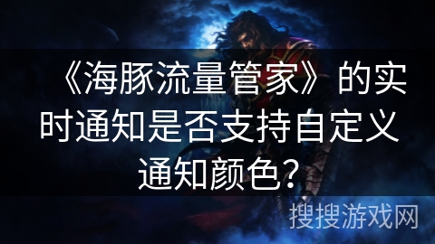 《海豚流量管家》的实时通知是否支持自定义通知颜色？