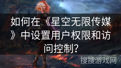 如何在《星空无限传媒》中设置用户权限和访问控制？