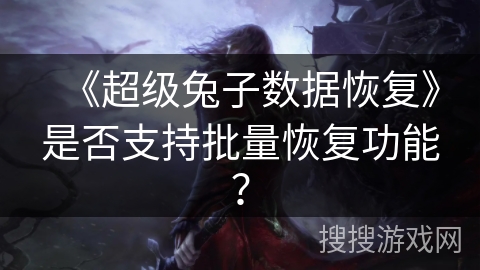 《超级兔子数据恢复》是否支持批量恢复功能？