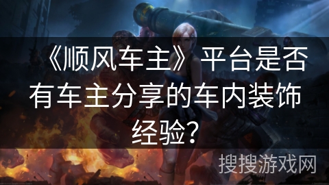 《顺风车主》平台是否有车主分享的车内装饰经验？