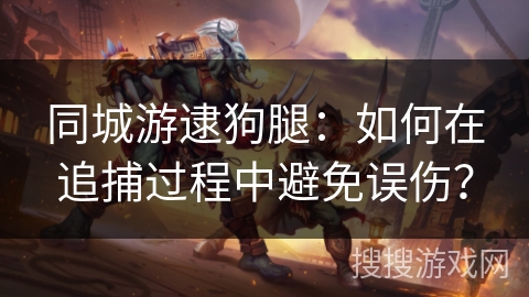 同城游逮狗腿:如何在追捕过程中避免误伤? 同城游逮狗腿:如何在追捕过程中避免误伤?