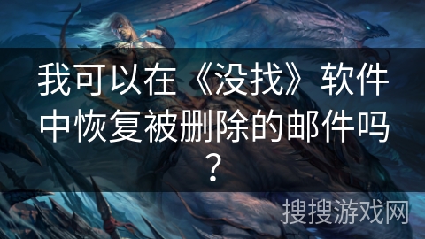 我可以在《没找》软件中恢复被删除的邮件吗？