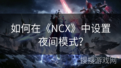 如何在《NCX》中设置夜间模式？