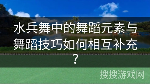 水兵舞中的舞蹈元素与舞蹈技巧如何相互补充？