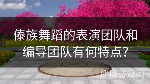 傣族舞蹈的表演团队和编导团队有何特点？