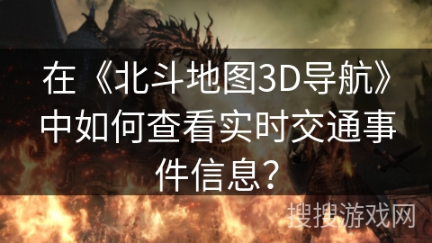 在《北斗地图3D导航》中如何查看实时交通事件信息？