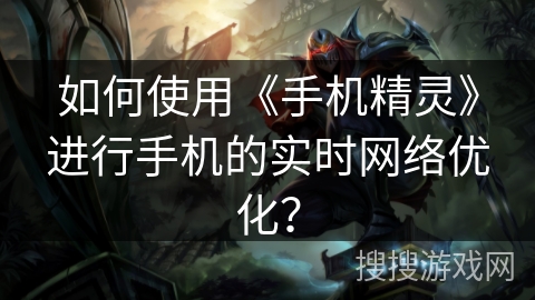 如何使用《手机精灵》进行手机的实时网络优化？