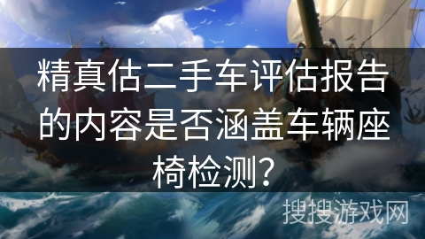 精真估二手车评估报告的内容是否涵盖车辆座椅检测？