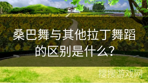 桑巴舞与其他拉丁舞蹈的区别是什么？