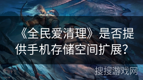 《全民爱清理》是否提供手机存储空间扩展? 《全民爱清理》是否提供手机存储空间扩展?
