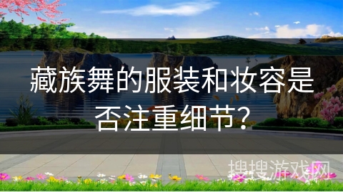藏族舞的服装和妆容是否注重细节？