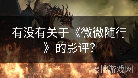 有没有关于《微微随行》的影评? 有没有关于《微微随行》的影评?