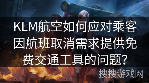 KLM航空如何应对乘客因航班取消需求提供免费交通工具的问题？