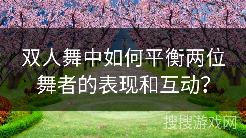 双人舞中如何平衡两位舞者的表现和互动？