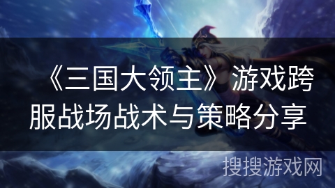 《三国大领主》游戏跨服战场战术与策略分享