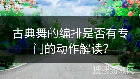 古典舞的编排是否有专门的动作解读？