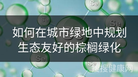 如何在城市绿地中规划生态友好的棕榈绿化