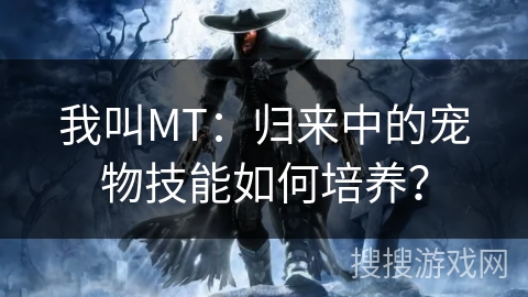 我叫MT：归来中的宠物技能如何培养？