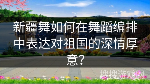 新疆舞如何在舞蹈编排中表达对祖国的深情厚意？
