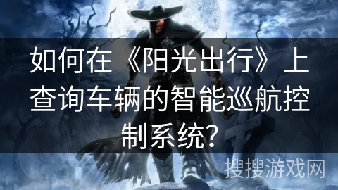 如何在《阳光出行》上查询车辆的智能巡航控制系统？