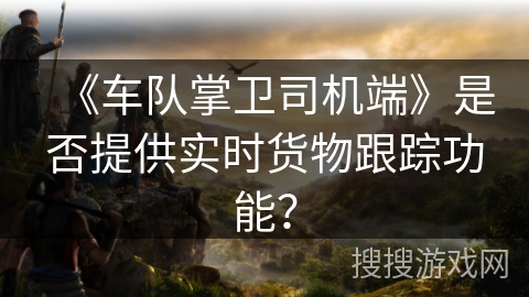 《车队掌卫司机端》是否提供实时货物跟踪功能？