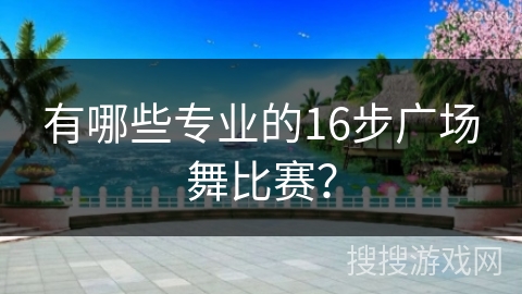 有哪些专业的16步广场舞比赛？