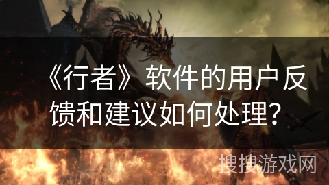 《行者》软件的用户反馈和建议如何处理？