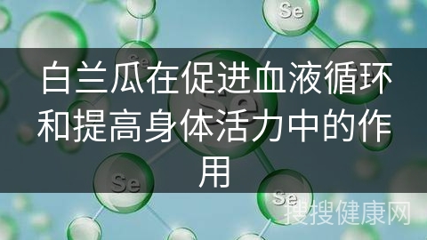 白兰瓜在促进血液循环和提高身体活力中的作用