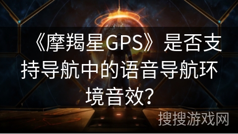 《摩羯星GPS》是否支持导航中的语音导航环境音效？