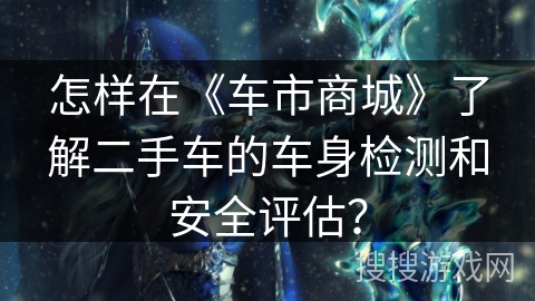 怎样在《车市商城》了解二手车的车身检测和安全评估？