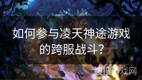 如何参与凌天神途游戏的跨服战斗？