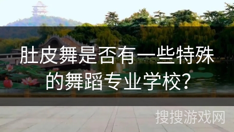 肚皮舞是否有一些特殊的舞蹈专业学校？