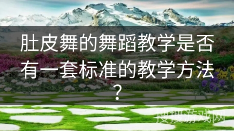 肚皮舞的舞蹈教学是否有一套标准的教学方法？