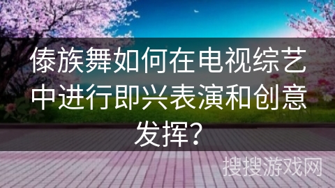 傣族舞如何在电视综艺中进行即兴表演和创意发挥？