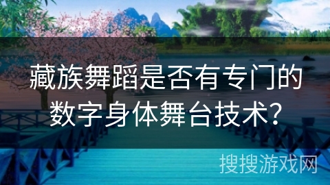 藏族舞蹈是否有专门的数字身体舞台技术？