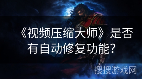 《视频压缩大师》是否有自动修复功能？